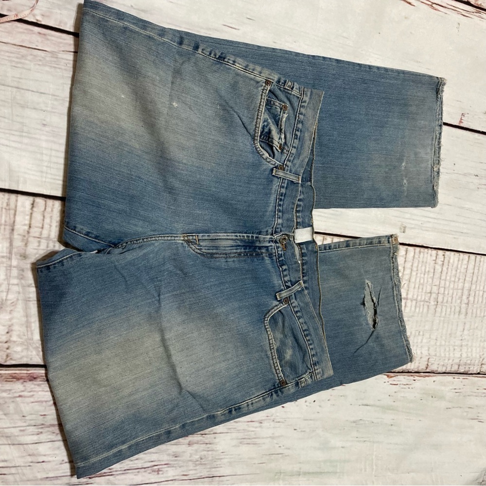 Lucky Brand Dungarees By Gene Montesano  40x32 Trucker Straight Leg Zipper Fly - Picture 9 of 12